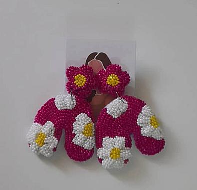 حلق زهري مع ابيض