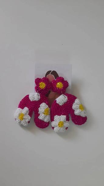 حلق زهري مع ابيض